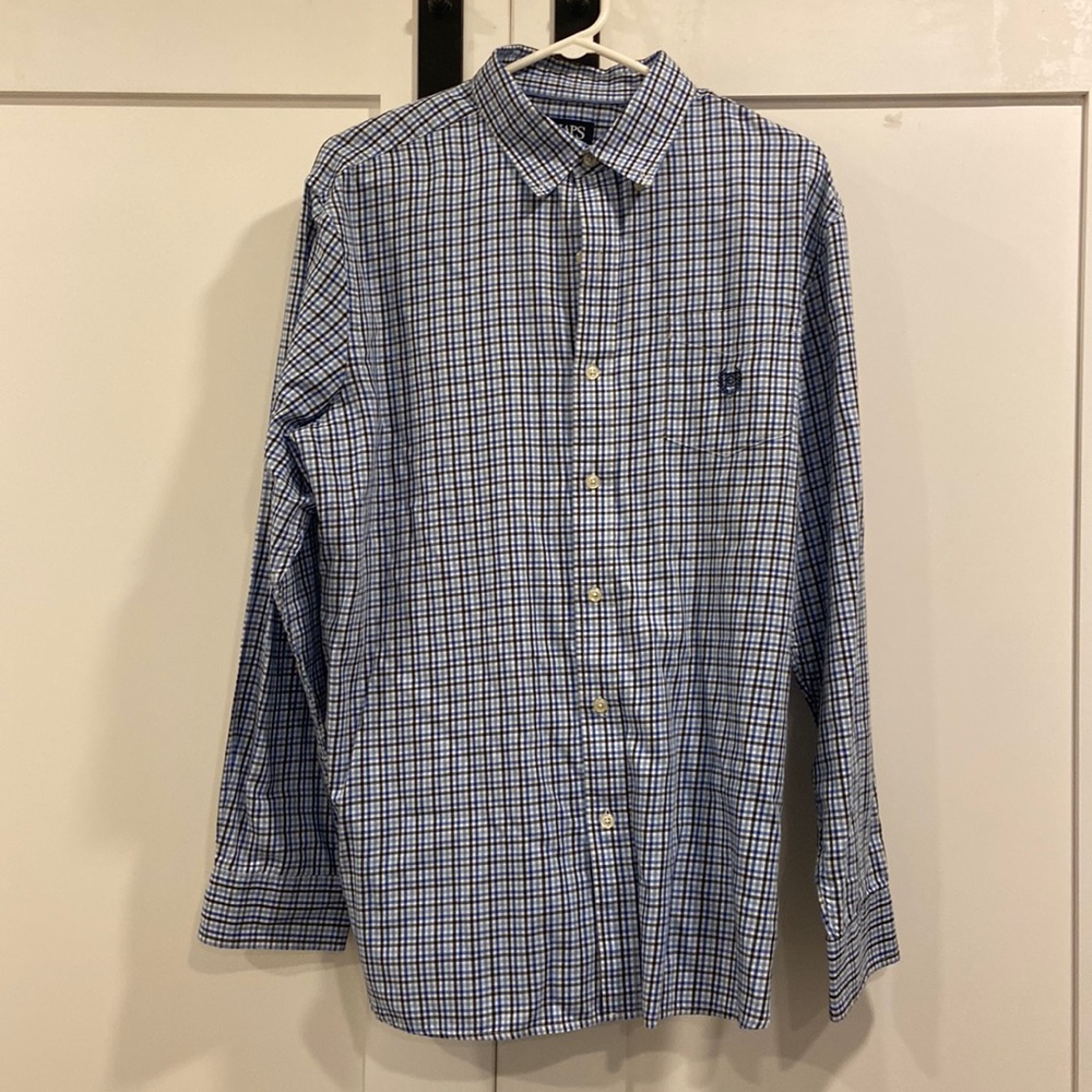 Chaps Button Down Collared Pocket Shirt